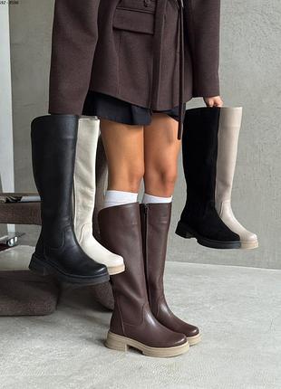 Натуральные женские сапоги