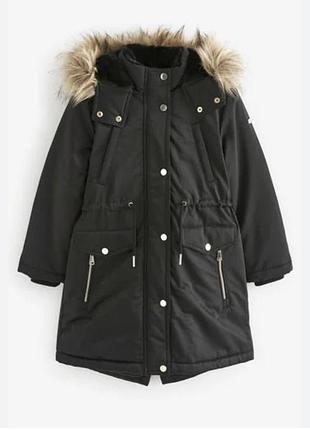 Щимова парка куртка пальто на хутрі next 12 років