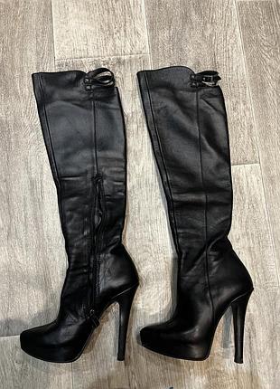 Сапоги кожаные