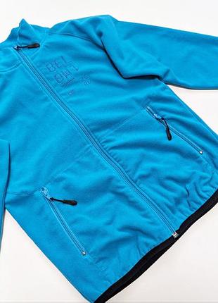 Бирюзовая флисовая зепка флисовая кофта флиска поддева на молнии от below zero