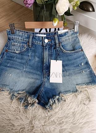 Шорты в стиле печворк от zara, размер 36