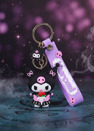 Брелок куроми kuromi фигурка игрушка аниме для ключей рюкзака 6.5 см