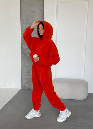 Теплий жіночий брючний прогулянковий костюм