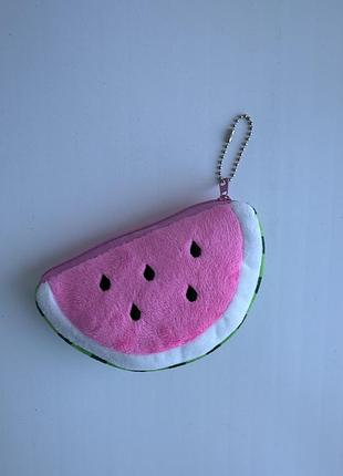 Нова оригінальна монетниця, гаманець, косметичка у формі кавуна