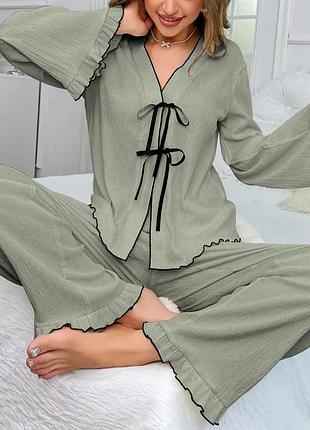 Пижама женская оливковое, размер м