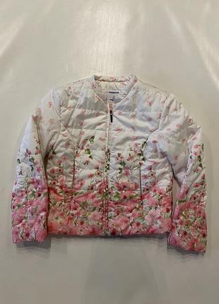 Квіткова весняна куртка mayoral на дівчинку 7 років (122 см)