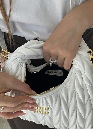 Сумка wander matelassé nappa leather hobo bag🌸