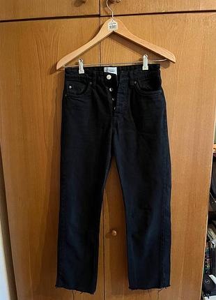 Джинсіки zara на ґудзиках. розмір: 34.