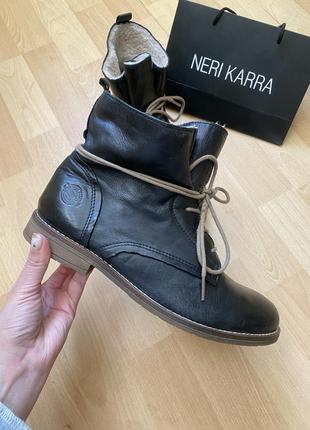 Кожаные сапоги ботинки clarks