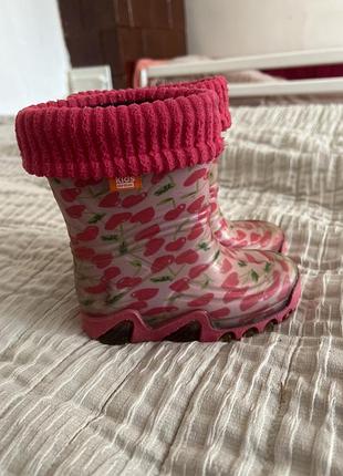 Резинові чоботи з утеплювачем 16см