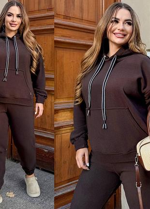 Теплый спортивный костюм из флиса