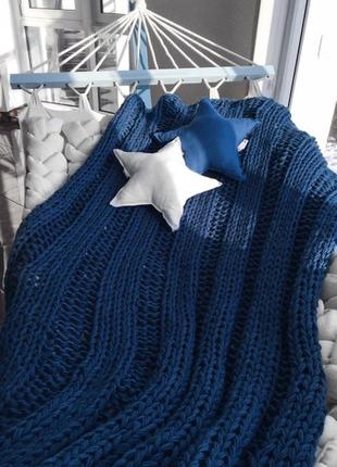 Вязаный плед двуспальный ручная работа/одеяло въехал связанная шерсть 1.7x1.9