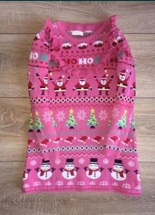 Нарядное праздничное платье, новогоднее платье, теплое платье next