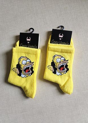 Шкарпетки з принтом. 
розмір універсальний.