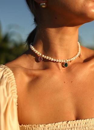 Колье ожерелье из жемчуга antoinette by arkulya