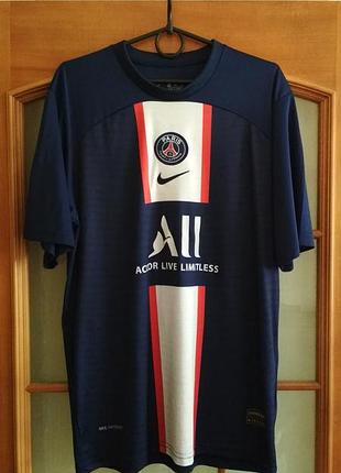 Футболка футбольная nike fc psg mbappe (l-xl) оригинал