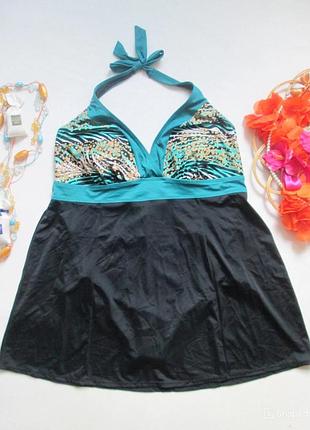 Шикарный купальник платья баттал tropical escape 💝🌷💝