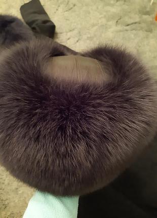 Шапка чорнобурка