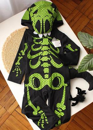 Карнавальный костюм скелет динозавра на хеловин george в наличии размеры 1.5-2 года