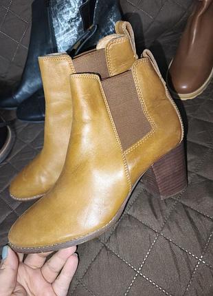 Madewell us9 кожаные полу сапоги извне и изнутри