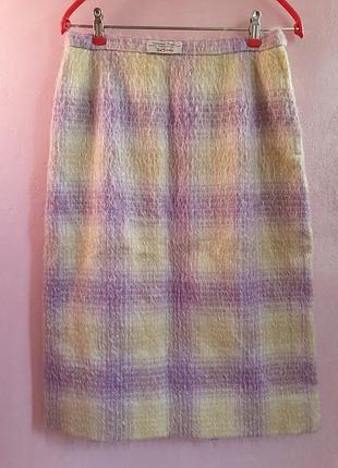 Шерстяная махеровая юбка