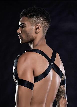 Эротический комплект для мужчин трусы + портупея s/m