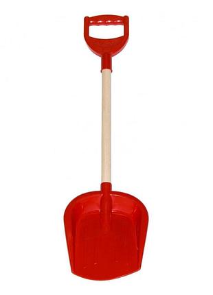 Детский набор "лопатка малая с деревянной ручкой" технок 2896txk, 65 см красный