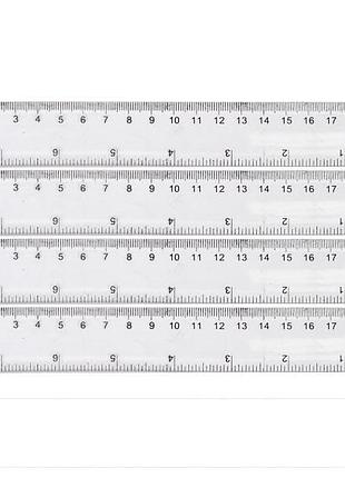 Линейка прозрачная bambi 8820, пластиковая, 20 см