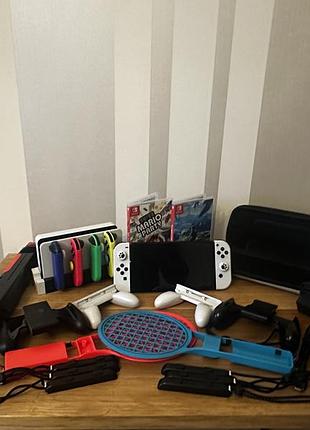 Nintendo switch oled + аксесуари