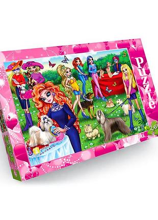 Пазли дитячі "виставка собак" c260-12-06, 260 елементів