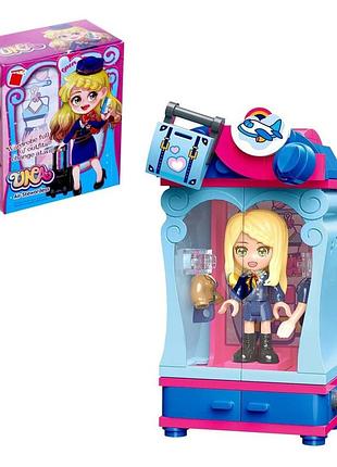 Конструктор bambi 34011-1/8 фигурка, аксессуары бортпроводница