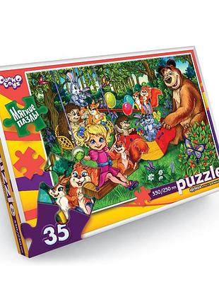 Мягкие пазлы "маша и медведь" s35-10-05, 35 элементов