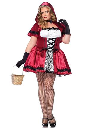 Костюм червоної шапочки leg avenue gothic red riding hood 3x-4x