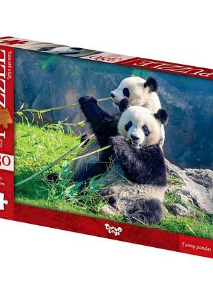 Пазлы классические "смешные панды" c380-06-02, 380 элементов