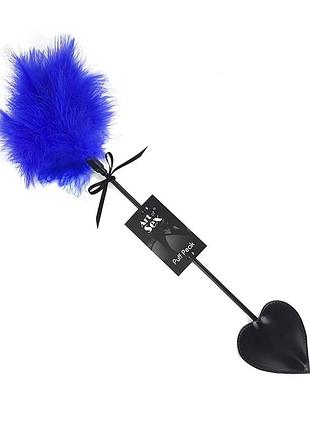 Щіткалка зі шлепалкою піка art of sex — puff peak, колір електрик