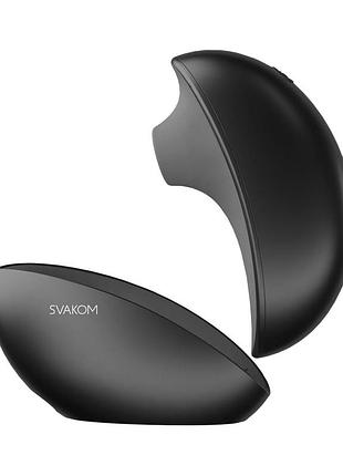 Вакуумний кліторальний стимулятор svakom pulse galaxie midnight black, нічник-проєктор зоряного ніж