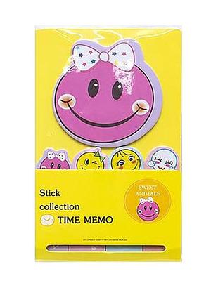 Бумажные стикеры смайл bambi n7-006-4 для заметок