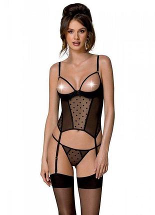 Корсет marina corset black s/m - passion