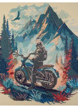 Набор для вышивки крестиком "путешествие вдаль" ah-213 35х37 см