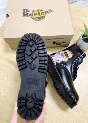 Ботинки зимние с мехом dr. martens jadon fur черевики3 фото