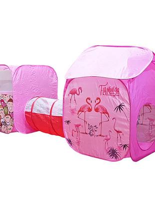 Палатка детская игровая с туннелем mr 0649, 240 х 86 х 72 см