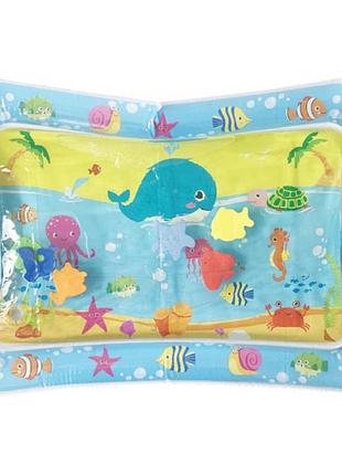 Надувной детский водный коврик "кит" mgz-0904