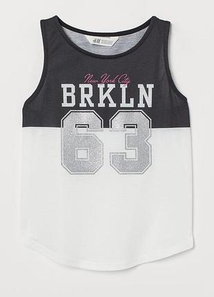 Детская укороченная майка brkln 63 h&amp;m на девочку 40844