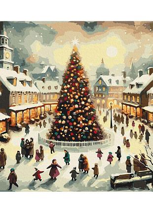 Картина по номерам "у главной елки" bs53845, 40х50 см