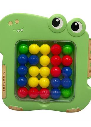 Детская логическая развивающая игра "крокодил" 1139 с безопастныйх материалов зеленый