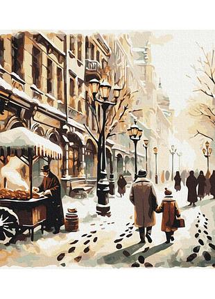 Картина по номерам "зимний город" bs53844, 40х50 см