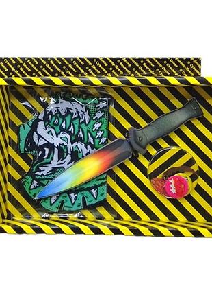 Сувенирные ножи box "sting shade" stis-b, деревянные