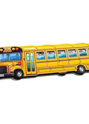 Дерев'яний пазл-вкладиш "шкільний автобус" (псд270) psd270