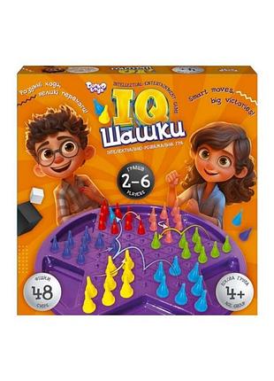 Детская развивающая настольная игра "iq шашки" iqch-01 укр