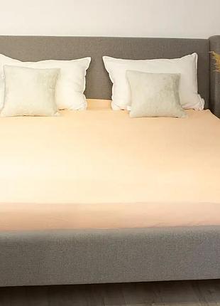 Простынь "вдохновение" с резинкой nude, 200x200